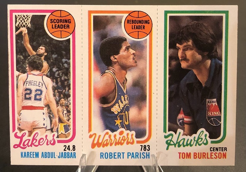 1980-81 Topps Kareem Abdul-Jabbar / Robert Parish / Tom Burleson #93 / 126 / 132