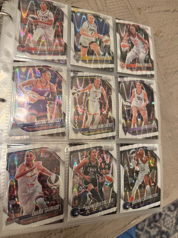 2025 WNBA Panini Prizm White Seismic Complete Base Set Plus All Inserts