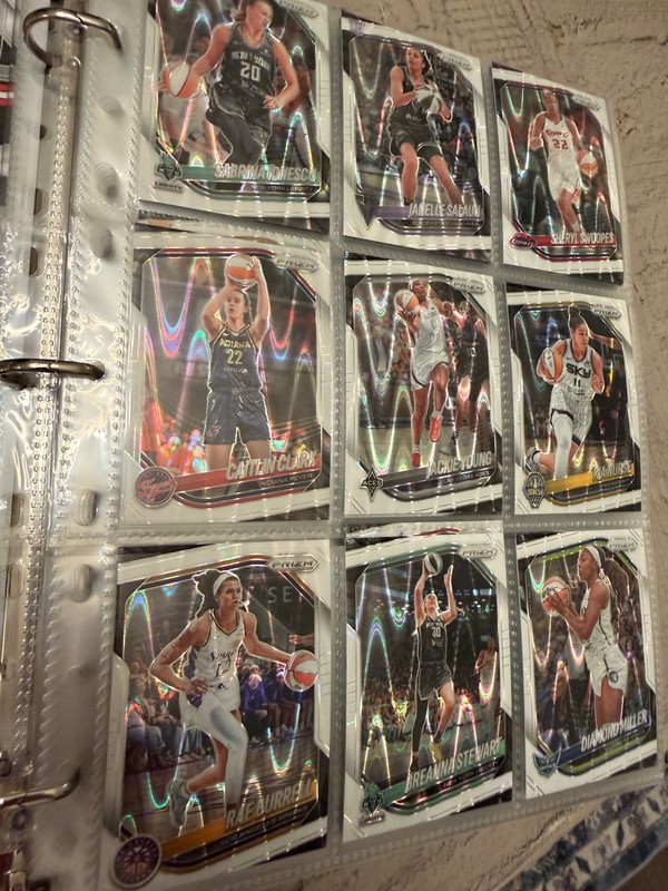 2025 WNBA Panini Prizm White Seismic Complete Base Set Plus All Inserts view 2