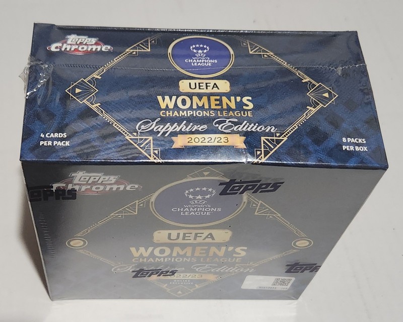 2022-23 TOPPS CHROME SAPPHIRE EDITION SEALED BOX🔥 UEFA WOMENS CHAMPIONS LEAGUE view 2