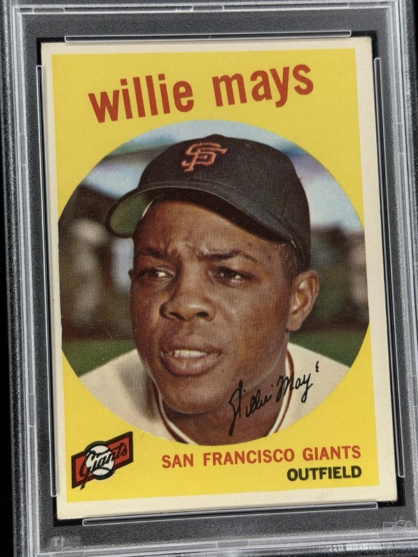 1959 Topps Baseball #50 Willie Mays San Francisco Giants PSA 3 VG Great Color view 2