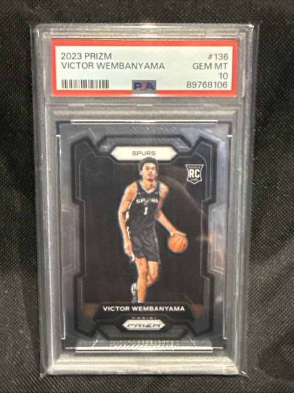 Victor Wembanyama 🔥 2023 Prizm #136 Rookie RC 🏀 PSA 10 Gem Mint