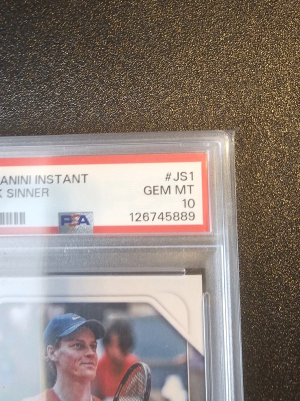 2024 PANINI INSTANT JANNIK SINNER #JS1 JANNIK SINNER ROOKIE RC PSA 10 view 2