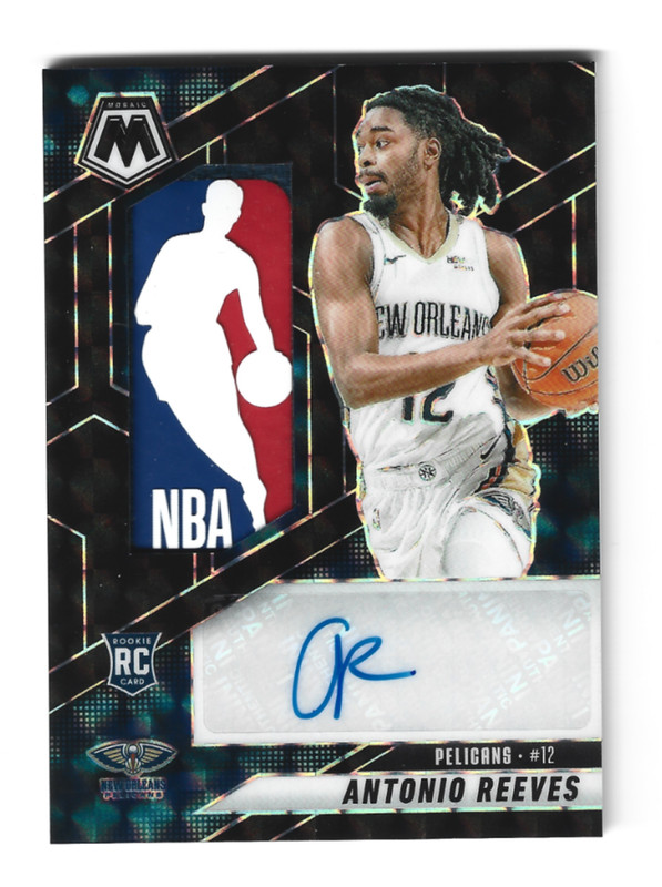 2024-25 Panini Mosaic Antonio Reeves #RJA-REE RC Auto Logoman Patch #1/1