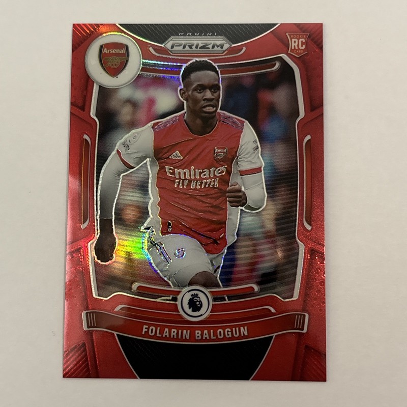 2021-22 Panini Prizm Premier League - Folarin Balogun #208 Red Prizm /199 RC USA