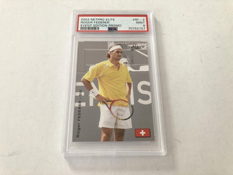 2003 NETPRO ELITE EVENT EDITION ROGER FEDERER #RF-2 PROMO RC PSA 9