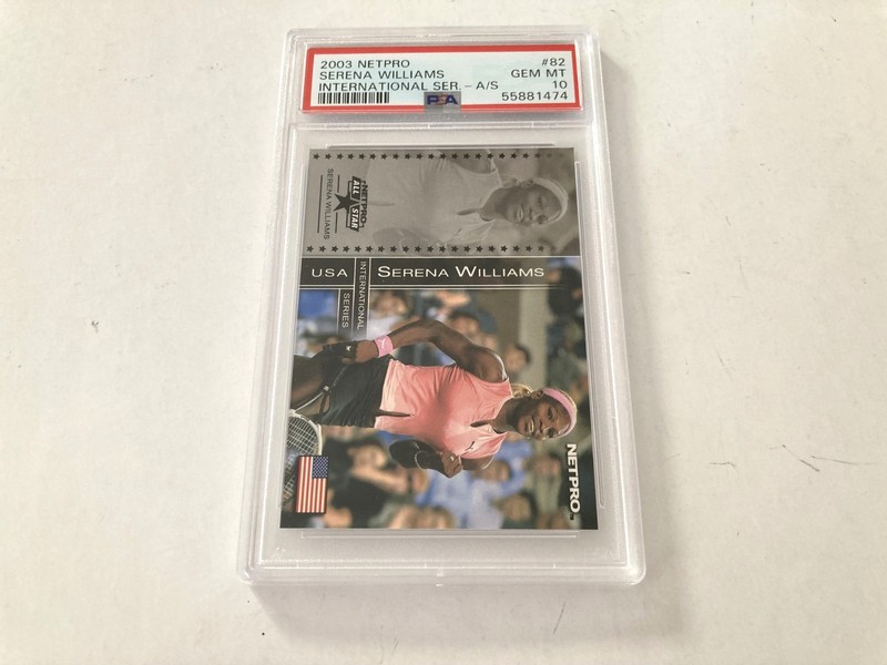 2003 NETPRO INTERNATIONAL SERIES ALL-STAR SERENA WILLIAMS #82 RC PSA 10 view 2