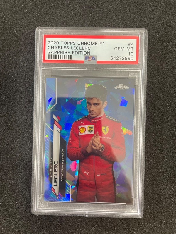 2020 Topps Chrome F1 Charles Leclerc Sapphire Edition PSA 10!!