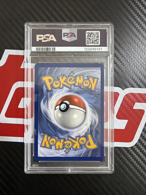 Pikachu Library League Play Promo Cosmo Holo Swirl 065/202 Event Exclusive PSA 9 view 2