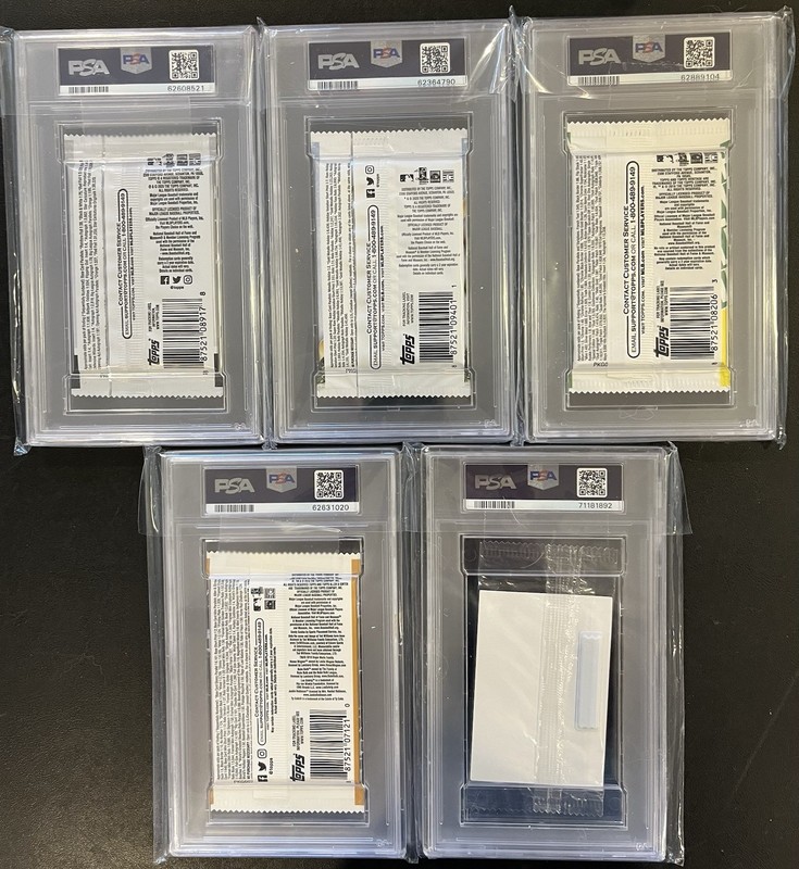 Baseball Packs Lot/3 PSA 10, 1 PSA 9, 1 PSA 8/Ohtani RC, Trout Auto? view 2