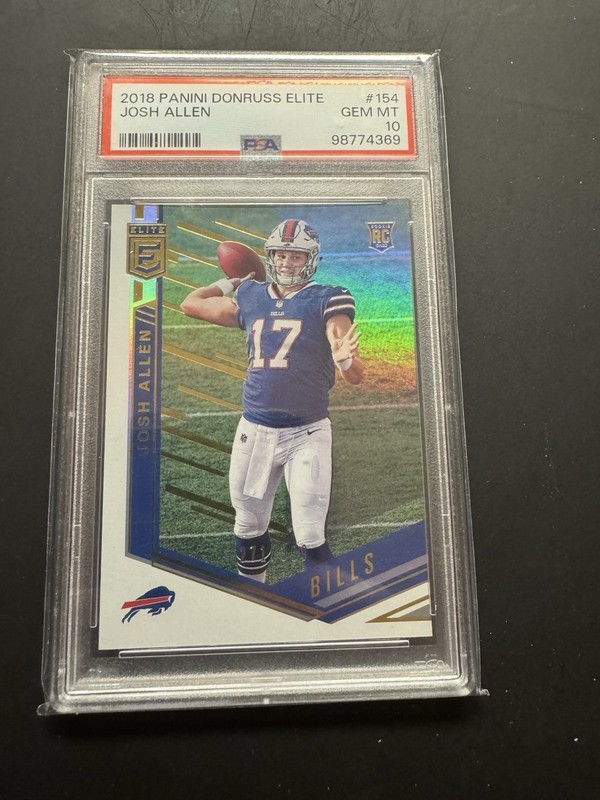 2018 Donruss Elite Josh Allen RC PSA 10 🔥