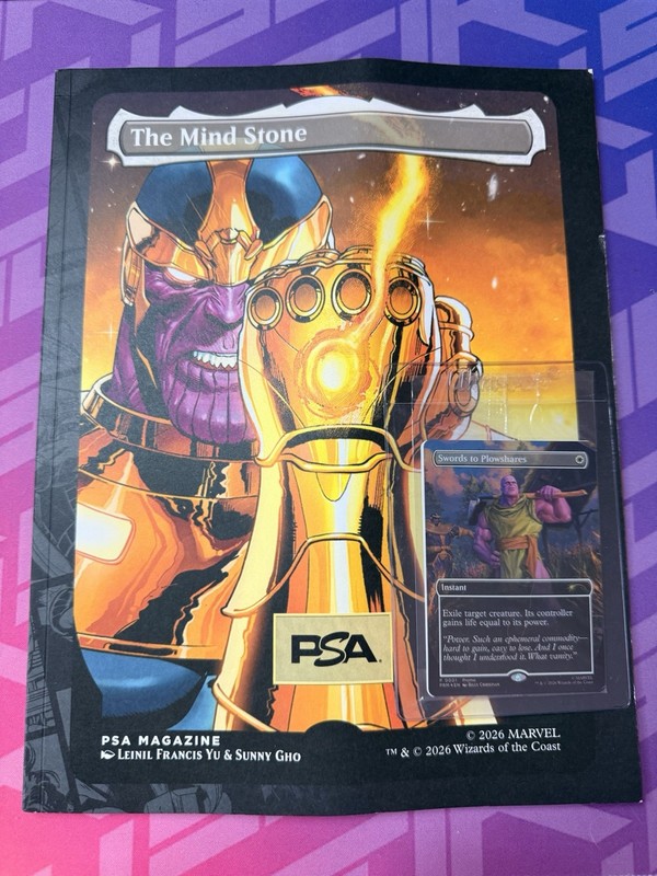 Magic the Gathering PSA Magazine Promo Swords to Plowshares Thanos