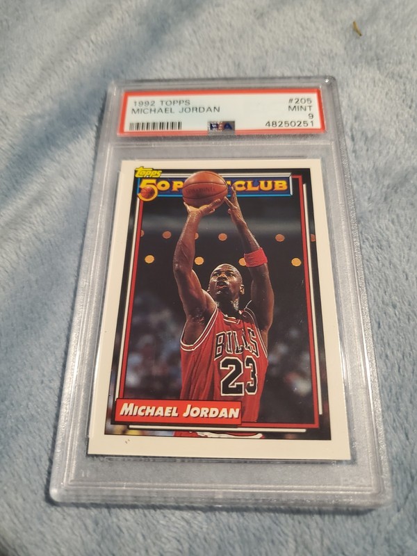 Michael Jordan 1992 Topps 50 Point Club PSA 9 Mint Chicago Bulls GOAT