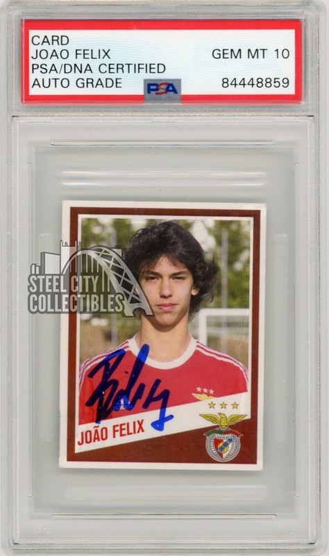 Joao Felix 2015-16 PrePhoto Sports Autographed Card #057 - PSA/DNA 10