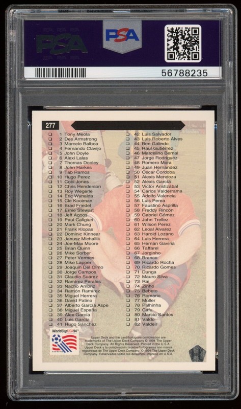 1994 Upper Deck World Cup - DIEGO MARADONA #277 - Argentina - PSA 10 view 2