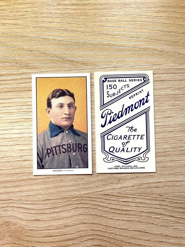 Honus Wagner Piedmont #150 Cigarette Card 1995 T206 Reprint Mint Condition