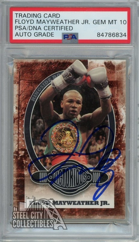 Floyd Mayweather Jr 2010 Ringside Black Victorious Autograph Card #86 PSA/DNA 10