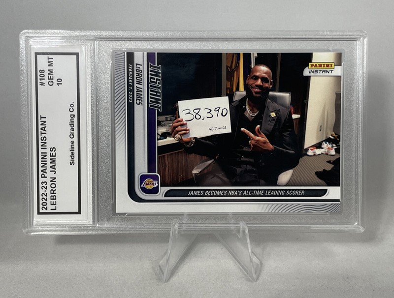 Lebron James 2022-23 Panini Instant Graded Gem Mint 10 All Time Leading Scorer view 2