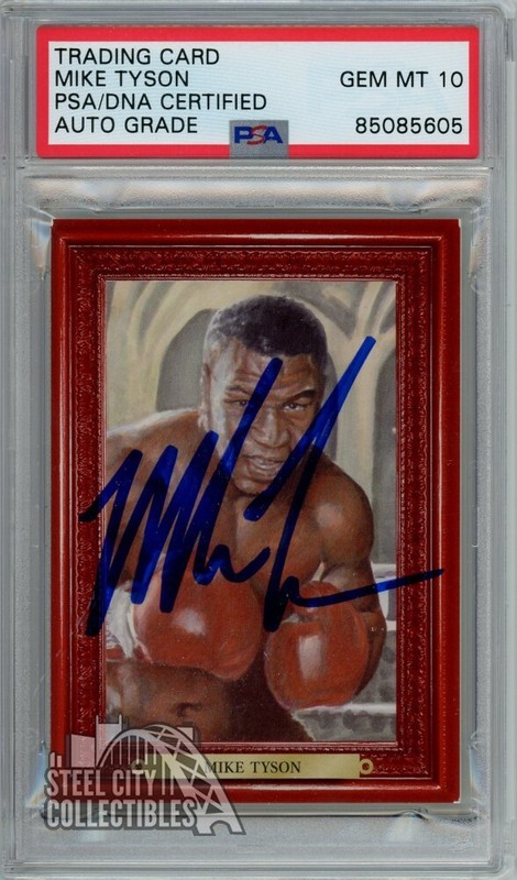 Mike Tyson 2010 Sportkings Ringside Mecca Promo Autograph Card PSA/DNA 10