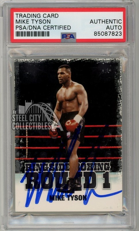 Mike Tyson 2010 Sport Kings Ringside Boxing Round 1 Black Auto Card #37 PSA/DNA