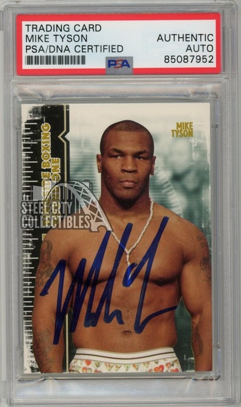 Mike Tyson 2010 Sport Kings Ringside Round One Gold Auto Boxing Card #54 PSA/DNA