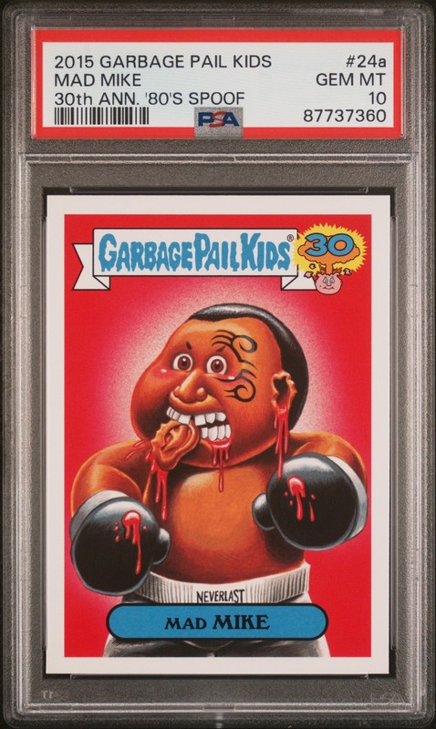 PSA 10 Mad Mike Tyson 2015 Topps Garbage Pail Kids 30th GPK Card 87737360