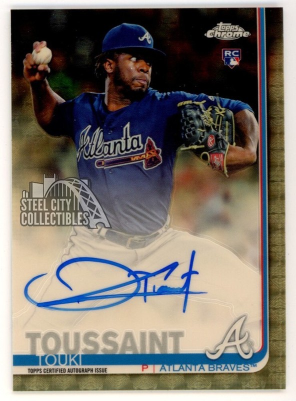 Touki Toussaint 2019 Topps Chrome Superfractor Autograph Rookie Card CSA-TT 1/1