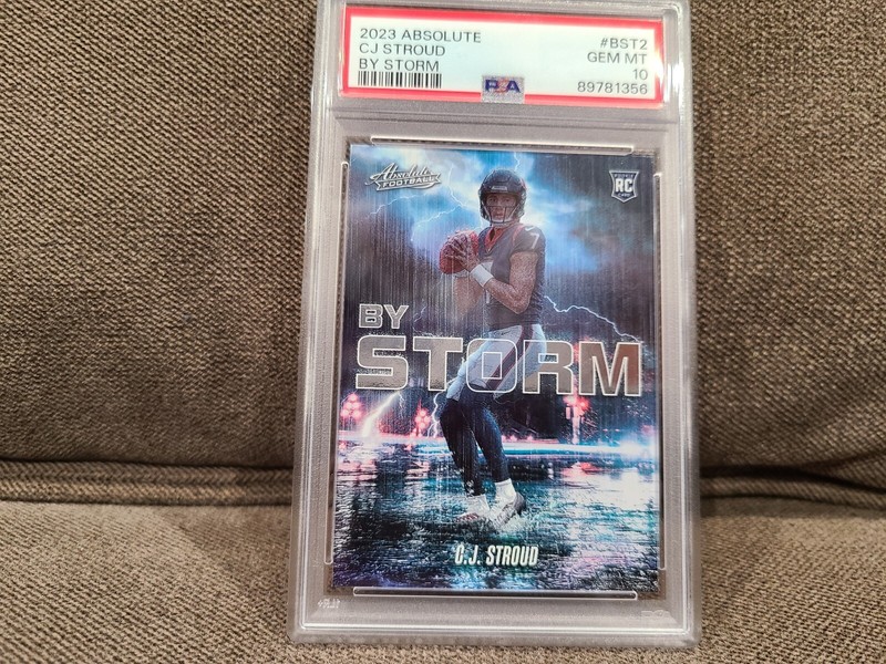 2023 ABSOLUTE CJ STROUD BY STORM ROOKIE RC PSA 10 LOW POP OHIO ST TEXANS RARE SP
