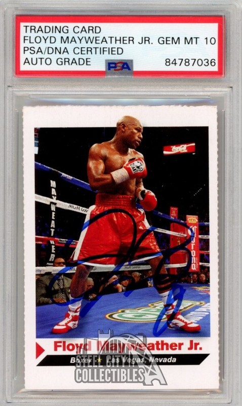 Floyd Mayweather Jr 2012 Sports Illustrated SI Kids Auto Card #152 PSA/DNA 10