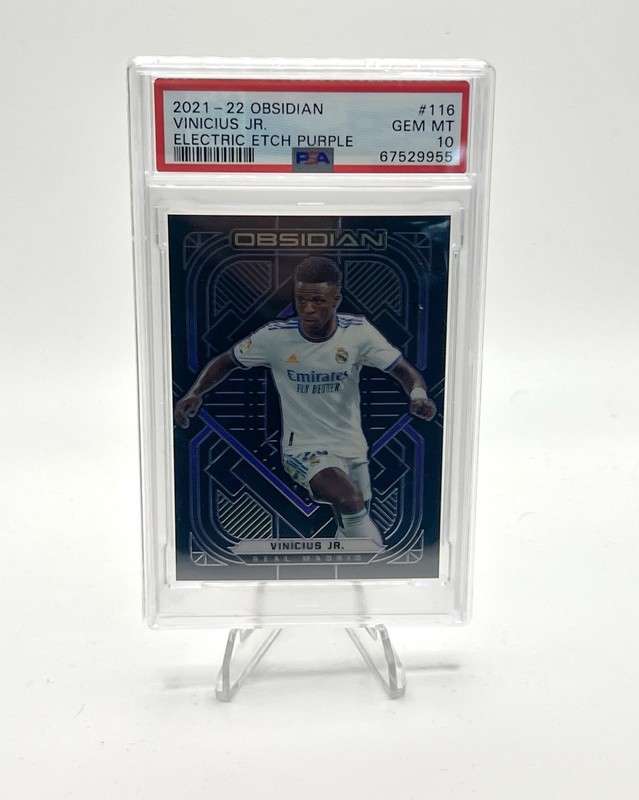 2021-22 Obsidian Vinicius Jr. Electric Etch Purple /30 PSA 10 - pop 1! 