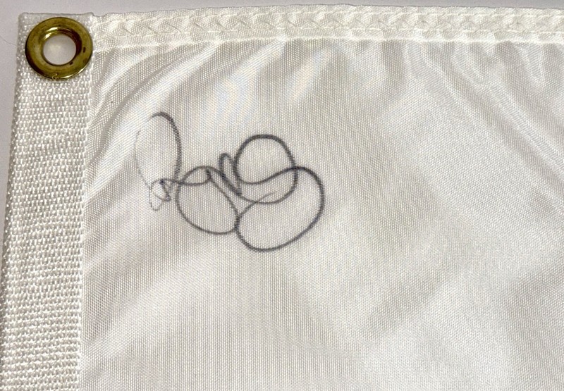 Rory Mcilroy signed 2010 Ryder Cup Flag Celtic Manor golf psa dna loa view 2