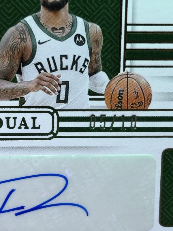 2024 National Treasures - Giannis Antetokounmpo & Damien Lilard Dual AUTO /10 view 2