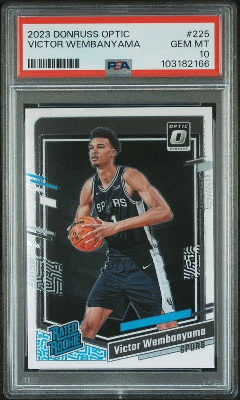 PSA 10 2023-24 Panini Donruss Optic Rated Rookie Victor Wembanyama #225 RC 🔥🦄