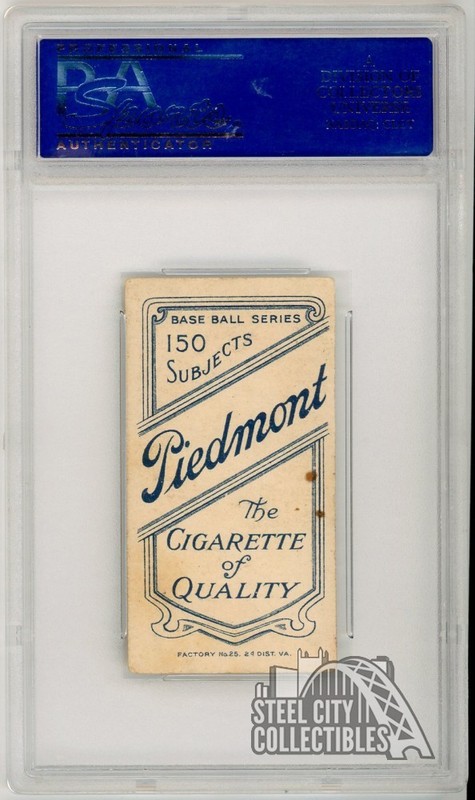 Fred Clarke 1909-11 T206 Piedmont 150 Portrait Card PSA 3 VG view 2