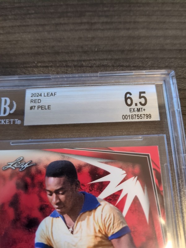 2024 Leaf Red #7 Pele Graded 6.5 Brazil view 2