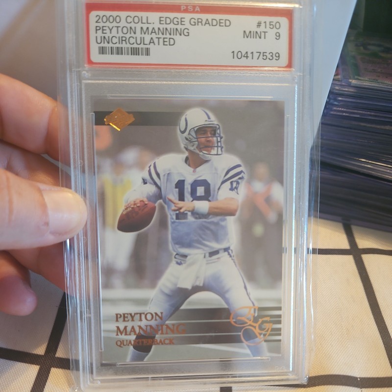 Peyton Manning 2000 Collector's Edge Uncirculated PSA 9 #150 Indianapolis Colts
