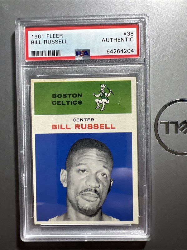 1961 Fleer Basketball #38 Bill Russell PSA Authentic Nice Centering White Border