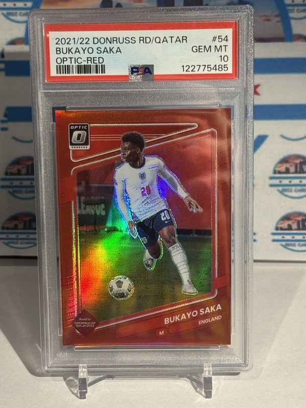 Bukayo Saka 2022 Optic Red /149 Psa 10 pop 7!!
