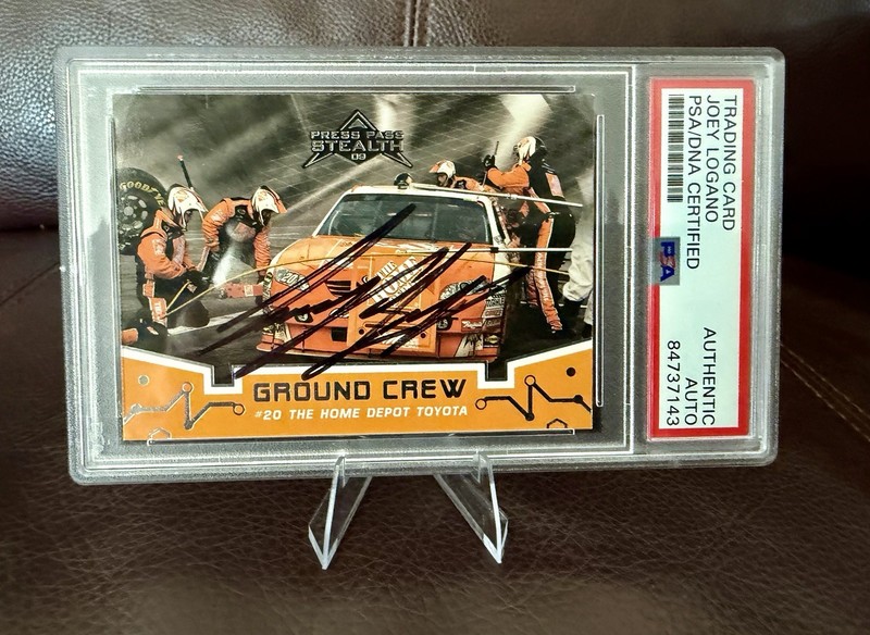 🔥 2009 Press Pass Stealth NASCAR Joey Logano ON CARD AUTO; PSA Authentic