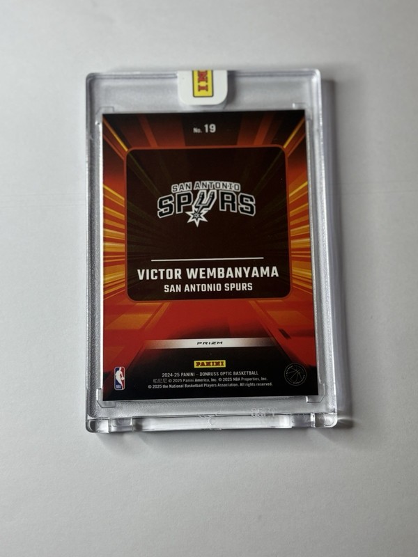 Victor Wembanyama RARE EXPRESS REFRACTOR INVESTMENT CARD PANINI SPURS MINT view 2