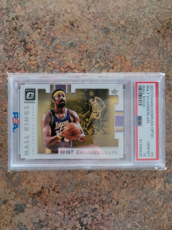 2017 Panini Donruss Optic Wilt Chamberlain, Hall Kings, PSA 10, GEM MINT