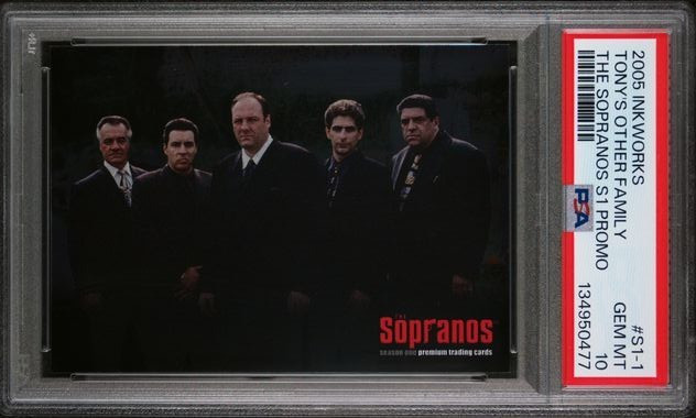The Sopranos 2005 Inkworks Cast Foil Season 1 Card #S1-1 Gandolfini PSA 10 Pop17