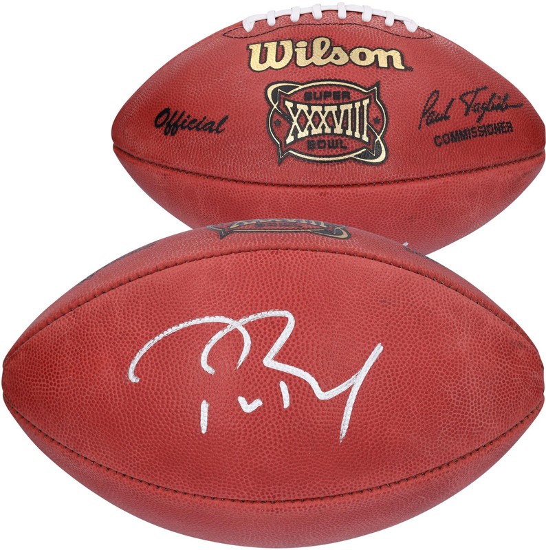 Tom Brady New England Patriots Auto Wilson Super Bowl Football