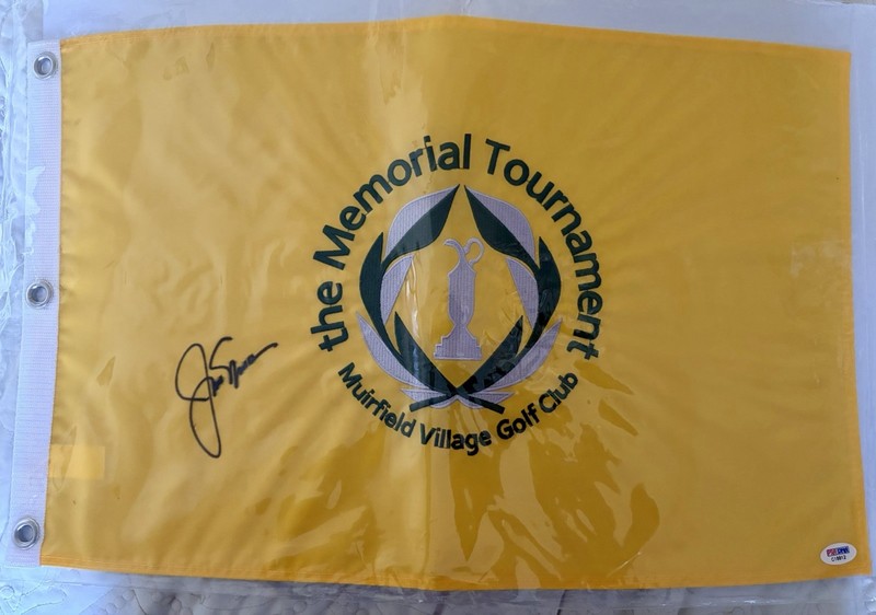 JACK NICKLAUS AUTOGRAPH SIGNED THE MEMORIAL TOURNAMENT GOLF FLAG HOF - PSA ⛳️