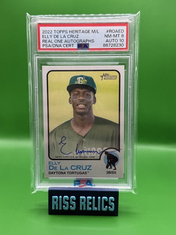 2022 Topps Heritage Minor League Edition - Real One Autographs Elly De La Cruz