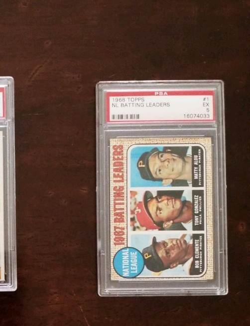 1968 Topps Card #1 BOB CLEMENTE PSA 5
