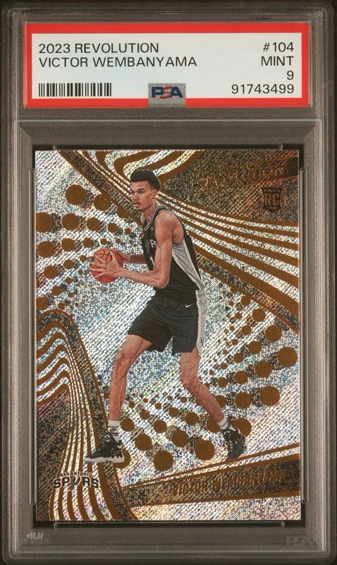 PSA 2023 PANINI ROOKIE REVOLUTION #104 VICTOR WEMBANYAMA RC Holo Silver Foil 👽