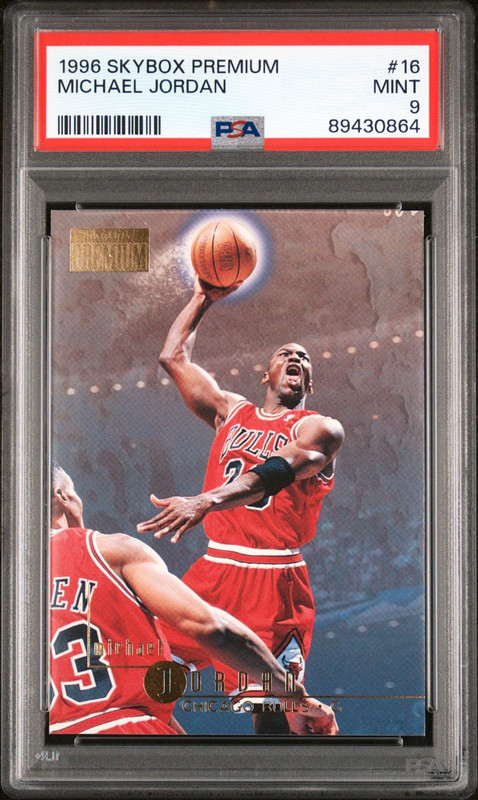 1996-97 SkyBox Premium Michael Jordan #16 PSA 9 MINT HOF