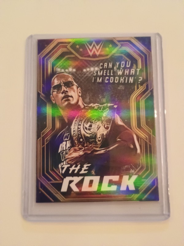 The Rock Dwayne Johnson Custom Art Card The Family Wrestling Not Licensed