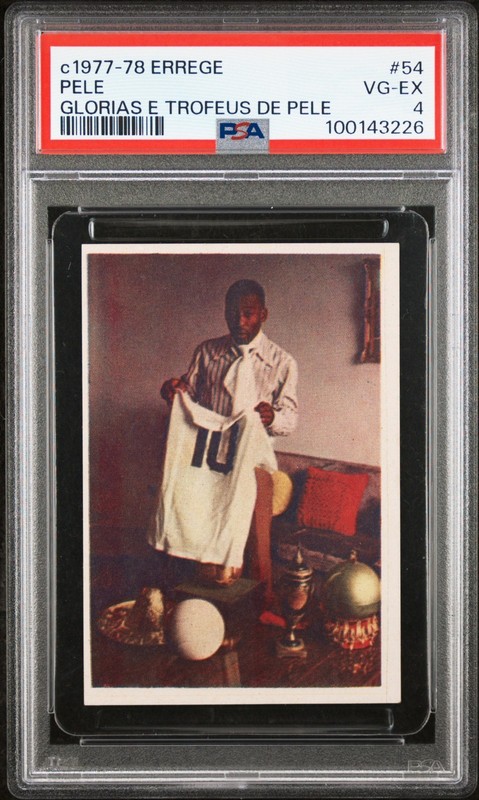 1977 Pele Errege Glorias E Trofeus de Pele #54 PSA 4 VG-EX Rare, POP 1, 1 Higher